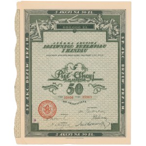Company Akc. of Wood Industry and Trade, 5x 10 zlotys