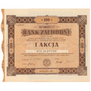 Bank Zachodni, Em.1, 100 zł 1929