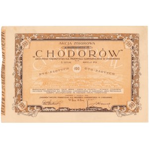 CHODORÓW..., Em.2, 5x 100 PLN 1928