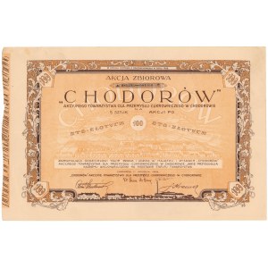 CHODORÓW..., Em.2, 5x 100 zloty 1928