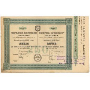 Węglowe Towarzystwo Akcyjne DOBIESZOWICE, 250 rubli na 250 złotych 1913