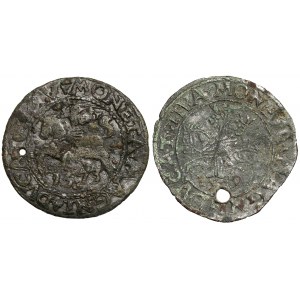 Sigismund II Augustus, Vilnius half-penny 1573-1579 - period forgeries (2pcs)