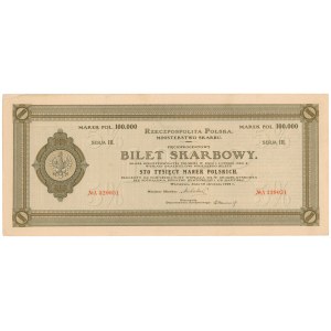 Bilet Skarbowy, Serja III - 100.000 mkp 1922