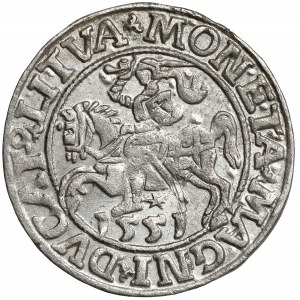 Zikmund II August, půlpenny Vilnius 1551