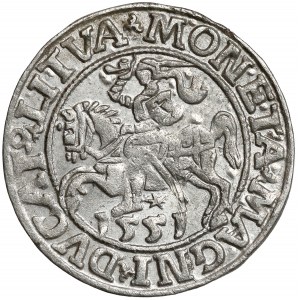 Sigismund II Augustus, Half-penny Vilnius 1551