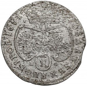 Jan II Kazimierz, Szóstak Poznań 1661 NG - IOAN - b.rzadki