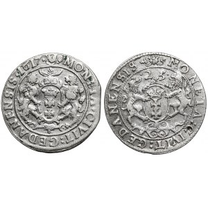 Sigismund III Vasa, Ort Gdansk 1617 und 1625 - Satz (2 Stück)