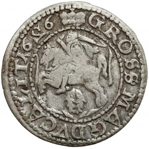 Sigismund III. Vasa, Wilnaer Pfennig 1626 - umgekehrte '2' - sehr selten