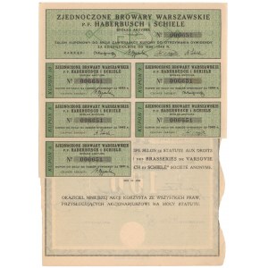 Spojené varšavské pivovary p.f. Haberbusch a Schiele, Em.1, 100 zl.