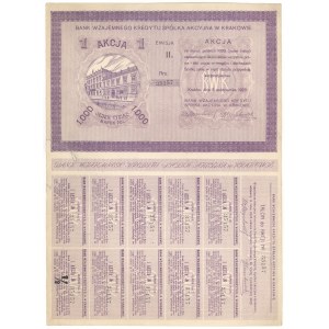 Bank Mutual Credit in Krakow, Em.2, 1,000 mkp 1922