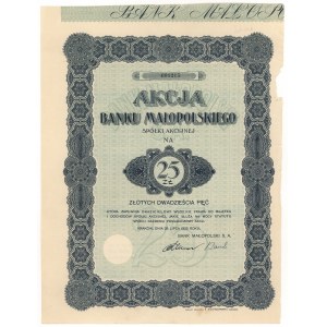 Bank Małopolski Sp. Akc., 25 zlotých 1925