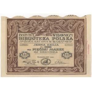 Vydavateľský ústav Bibljoteka Polska, Em.1, 500 mkp 1921