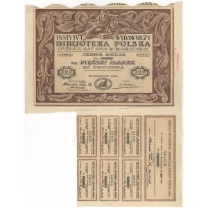 Verlagsanstalt Bibljoteka Polska, Em.1, 500 mkp 1921