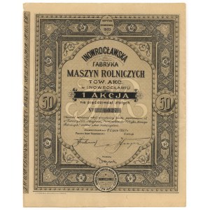 Inowrocławska Fabryka Maszyn Rolniczych Tow. Akcyjne w Inowrocławiu, 50 złotych 1927