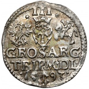 Zygmunt III Waza, Trojak Wilno 1593 - Dyla - ładny