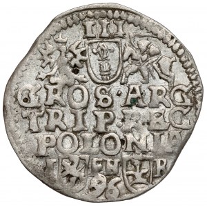 Sigismund III Vasa, Trojak Poznań 1596 - P.O error - narrow bust