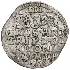 Sigismund III. Vasa, Trojak Poznań 1596 - P.O. Fehler - schmale Büste