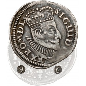 Sigismund III. Wasa, Trojak Poznań 1596 - Datum verstreut - selten