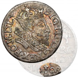 Sigismund III Vasa, Trojak Vilnius 1608 - Bogoria - b.rare