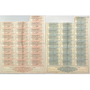 Poznaň, PZK, zástavní list 100 a 500 zl 1925 (2ks)