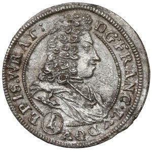 Sliezsko, Franz Ludwig, 1 krajcar 1700 LPH, Nysa