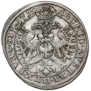 Śląsk, Karol VI, 6 krajcarów 1715, Wrocław