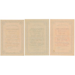 5% Fire. Conversion 1924, COMPLETE Fractional Certificates (3pcs)