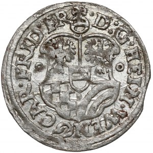 Slezsko, Jindřich Václav a Karel Fridrich, 3 krajcary 1621 BH, Olesnica