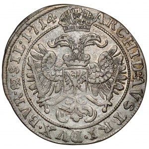 Sliezsko, Karol VI, 6 krajcars 1714, Wrocław
