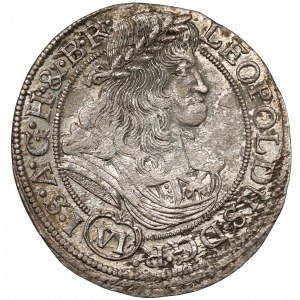 Schlesien, Leopold I., 6 krajcars 1683 SHS, Wrocław
