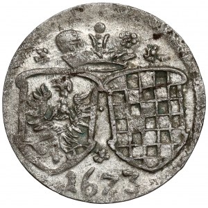 Ludwika, Greszel Brzeg 1673 CB - gerader Schild