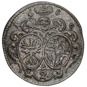 Schlesien, Chrystian Ulryk, 1/2 krajcar 1680, Olesnica - Datum weitgehend