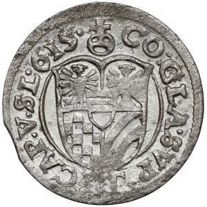 Sliezsko, Karol II, 3 krajcary 1615 HT, Olesnica - krásna