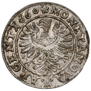 Śląsk, Ludwik IV Legnicki, 3 krajcary 1660 EW, Brzeg