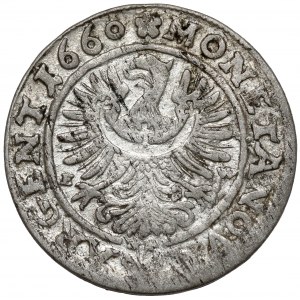 Sliezsko, Ľudovít IV. z Legnice, 3 krajcara 1660 EW, Brzeg