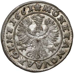 Śląsk, Ludwik IV Legnicki, 3 krajcary 1661 EW, Brzeg - LUDOV