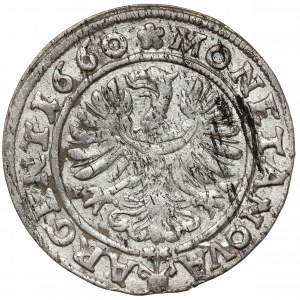 Sliezsko, Chrystian Wołowski, 3 krajcary 1660 EW, Brzeg - CHRISTIA