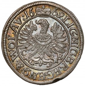 Sliezsko, Chrystian Wołowski, 3 krajcary 1669 CB, Brzeg - krásna