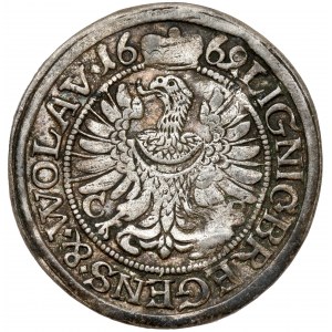 Silesia, Chrystian Volovsky, 3 krajcary 1669 CB, Brzeg