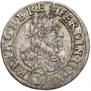 Slezsko, Ferdinand II, 3 krajcara 1625 HR, Wrocław