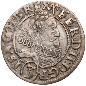 Schlesien, Ferdinand II, 3 krajcara 1629 HR, Wrocław
