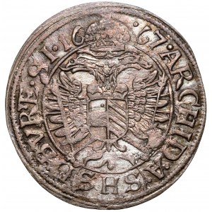 Śląsk, Leopold I, 3 krajcary 1667 SHS, Wrocław