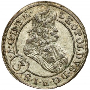 Schlesien, Leopold I., 3 krajcary 1699 FN, Oppeln - SILES