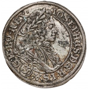 Sliezsko, Jozef I., 3 krajcary 1710 FN, Wrocław