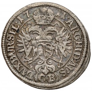 Silesia, Joseph I, 3 krajcars 1711 CB, Brzeg