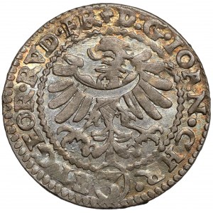 Sliezsko, Jan Chrystian a Jerzy Rudolf, 3 krajcary 1605, Zloty Stok - LIG - vzácne