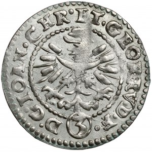 Śląsk, Jan Chrystian i Jerzy Rudolf, 3 krajcary 1607, Złoty Stok - F