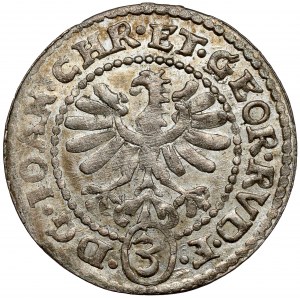 Śląsk, Jan Chrystian i Jerzy Rudolf, 3 krajcary 1610, Złoty Stok