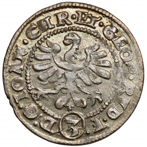 Śląsk, Jan Chrystian i Jerzy Rudolf, 3 krajcary 1611, Złoty Stok