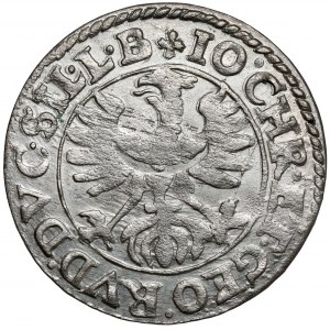 Sliezsko, Jan Chrystian a Jerzy Rudolf, 3 krajcary 1617, Złoty Stok